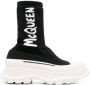 Alexander McQueen logo-print chunky sock sneakers Black - Thumbnail 1