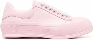 Alexander McQueen low-top leather Joey sneakers Pink