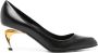 Alexander McQueen metallic-heel leather pumps Black - Thumbnail 1