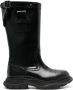 Alexander McQueen mid-calf leather boots Black - Thumbnail 1