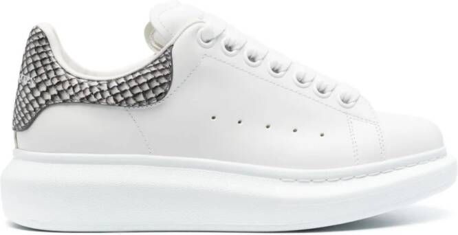 Alexander McQueen Oversize leather sneakers White
