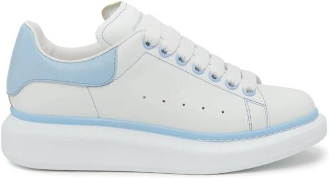 Alexander McQueen Oversized chunky leather sneakers White