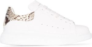 Alexander McQueen Oversized contrast heel counter sneakers White