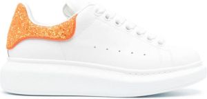 Alexander McQueen Oversized glitter-detail sneakers White