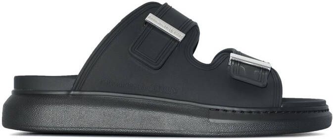 Alexander McQueen oversized Hybrid sandals Black