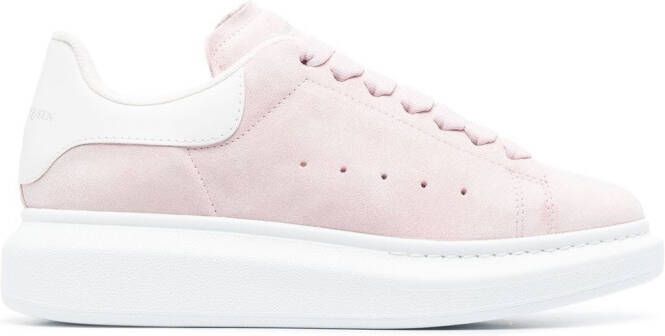 Alexander McQueen Oversized lace-up sneakers Pink