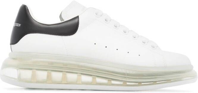 Alexander McQueen oversized leather platform sneakers White