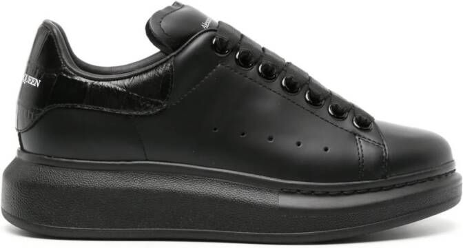 Alexander McQueen Oversized leather sneakers Black
