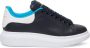 Alexander McQueen Oversized leather sneakers Blue - Thumbnail 1