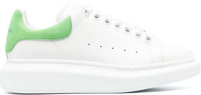 Alexander McQueen Oversized leather sneakers White
