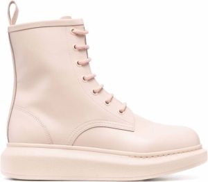 Alexander McQueen Oversized sole boots Pink