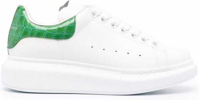 Alexander McQueen Oversized sole leather sneakers White