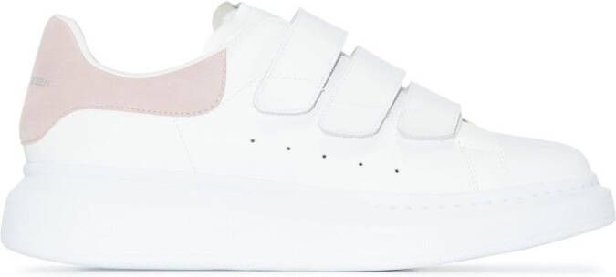 Alexander McQueen Oversized touch-strap sneakers White