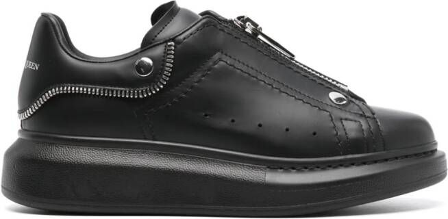 Alexander McQueen Oversized zip-up sneakers Black
