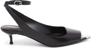 Alexander McQueen Punk 40mm leather sandals Black