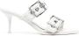 Alexander McQueen Punk double-buckle leather mules White - Thumbnail 1