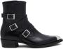Alexander McQueen Punk Triple Strap 40mm boots Black - Thumbnail 1