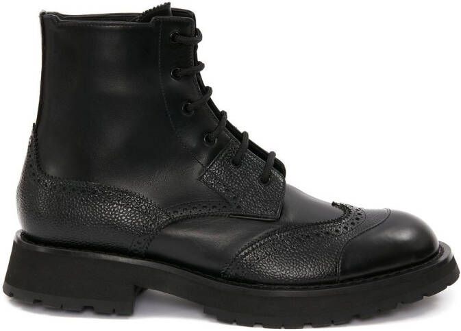 Alexander McQueen Punk Worker lace-up boots Black