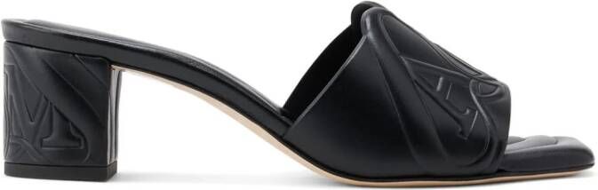 Alexander McQueen Seal 65mm leather mules Black