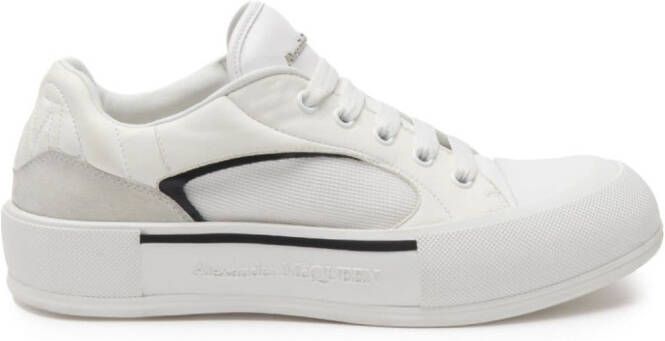 Alexander McQueen Skate Deck Plimsoll leather sneakers White