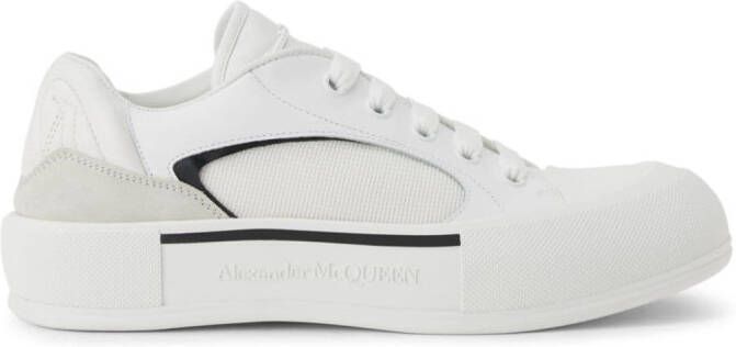 Alexander McQueen Skate Deck plimsoll sneakers White