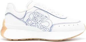 Alexander McQueen Sprint Runner embroidered low-top sneakers White