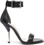 Alexander McQueen square-toe leather sandals Black - Thumbnail 1