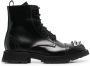 Alexander McQueen studded combat boots Black - Thumbnail 1