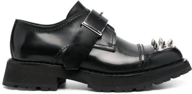 Alexander McQueen studded toe-cap monk shoes Black