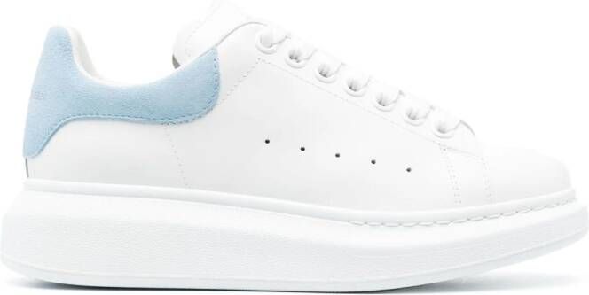 Alexander McQueen suede-panel lace-up sneakers White
