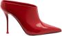 Alexander McQueen Thorn patent leather mules Red - Thumbnail 1