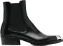 Alexander McQueen toe-cap 35mm leather boots Black - Thumbnail 1