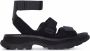 Alexander McQueen Tread flat sandals Black - Thumbnail 1