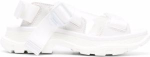 Alexander McQueen Tread flat sandals White
