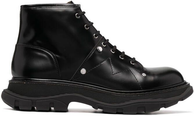 Alexander McQueen Tread lace-up boots Black