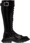 Alexander McQueen Tread lace-up leather boots Black - Thumbnail 1