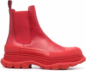 Alexander McQueen Tread Slick ankle boots Red