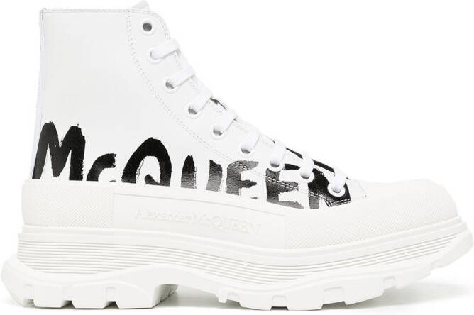 Alexander McQueen Tread Slick boots White