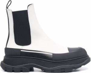 Alexander McQueen Tread Slick Chelsea ankle boots White