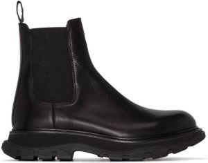Alexander McQueen Tread Slick chelsea boots Black