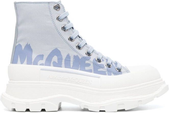 Alexander McQueen Tread Slick high-top sneakers Blue