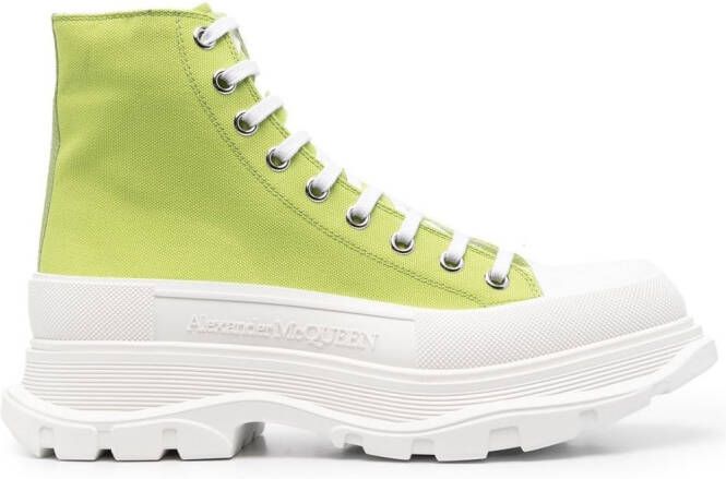 Alexander McQueen Tread Slick high-top sneakers Green