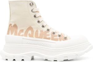 Alexander McQueen Tread Slick high-top sneakers Neutrals