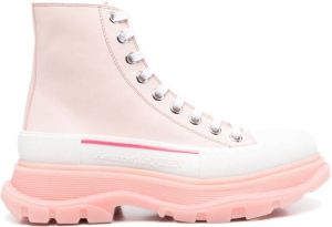 Alexander McQueen Tread Slick high-top sneakers Pink