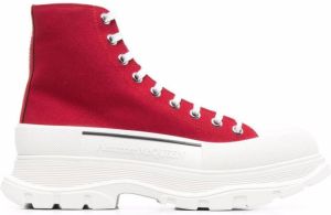 Alexander McQueen Tread Slick high-top sneakers Red