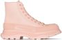 Alexander McQueen Tread Slick lace-up boots Pink - Thumbnail 1