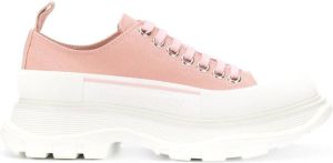 Alexander McQueen Tread Slick lace-up sneakers Pink