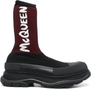 Alexander McQueen Tread Slick sock boots Black
