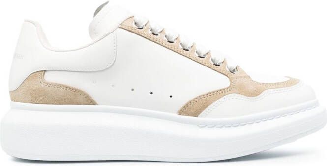 Alexander McQueen two-tone lace-up sneakers White