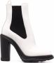 Alexander McQueen two-tone leather boots White - Thumbnail 1